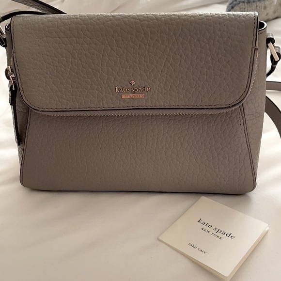 kate spade Bags Kate Spade Gray Crossbody Bag Poshmark